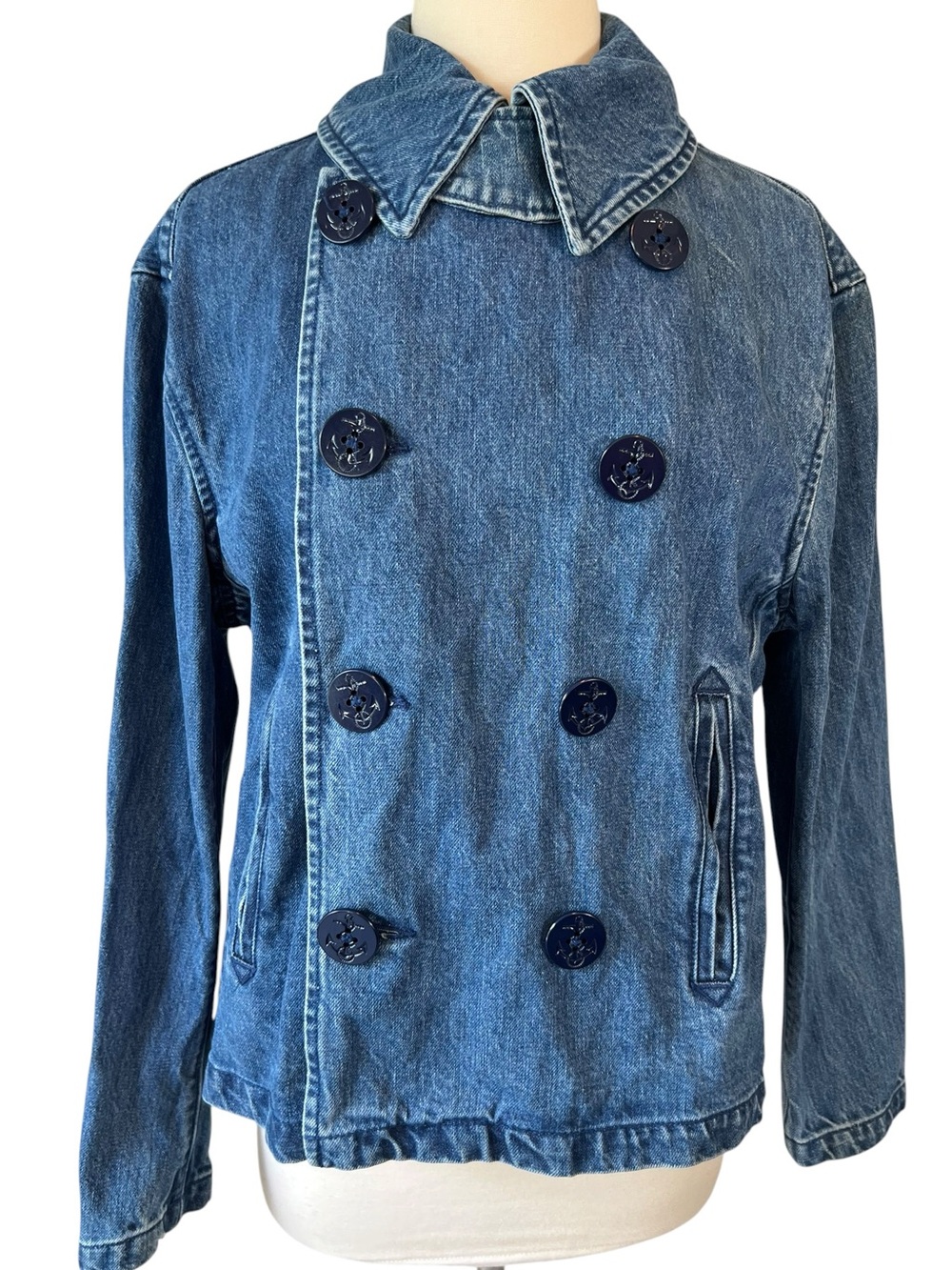 Ralph Lauren Country Nautical Denim Peacoat Jacket